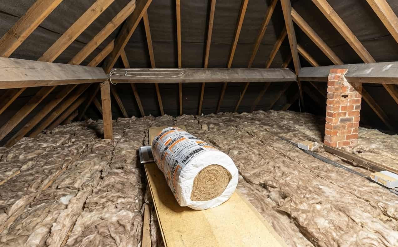 Loft insulation case study, high-quality install with even coverage across the floor area